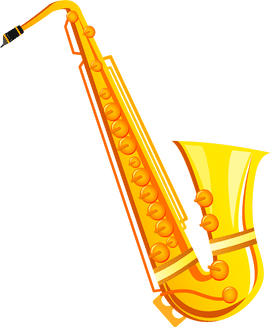Golden Musical Instrument of Jazz Harmony PNG