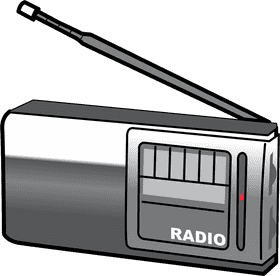 Classic Radio Antenna Receiver Design PNG