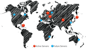 Global Server Activity Map Active and Future Servers PNG