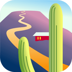 Desert Pathway to the Hidden Home PNG