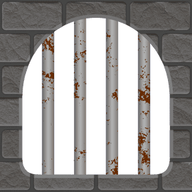 Rusty Bars of the Jail Cell PNG