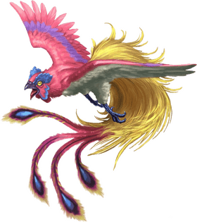 Majestic Rainbow Bird of the Enchanted Skies PNG