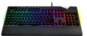 RGB Gaming Keyboard with Sleek Design PNG