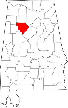 Alabama Region Highlighted Map PNG