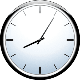 Elegant Minimalist Wall Clock Design PNG