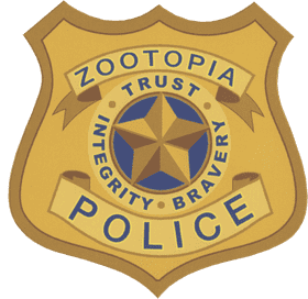 Zootopia Police Name Badge of Trust PNG