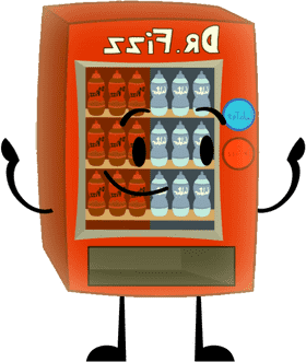 Cheerful Drink Vending Machine Adventure PNG