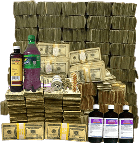 Cash Pile with Lean Ingredients PNG
