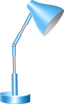 Charming Blue Lamp and Light Design PNG