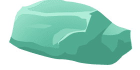 Serene Iceberg Serenity in Turquoise PNG