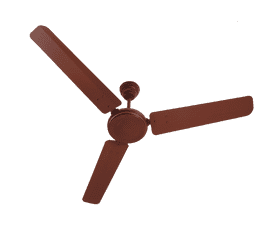 Classic Brown Ceiling Fan for Home Cooling PNG