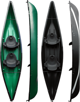 Stylish Canoe Paddle Design for Adventure PNG