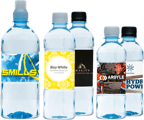 Custom Labeled Water Bottle Collection PNG