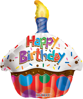 Joyful Birthday Cupcake Celebration PNG