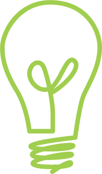 Eco-Friendly Light Bulb Inspiration PNG