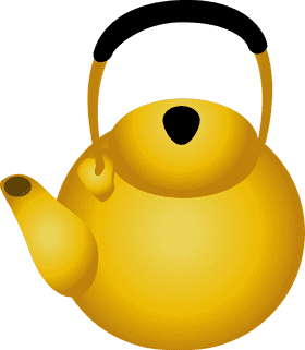 Whimsical Kettle Bell Design PNG