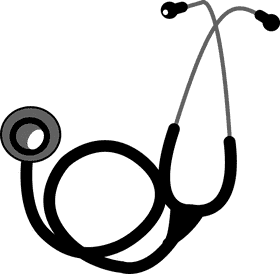 Classic Black Stethoscope Design for Healthcare PNG