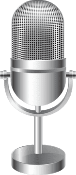 Classic Silver Microphone Stand for Smooth Sound PNG