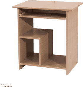 Library Shelf for Organized Reading and Study PNG