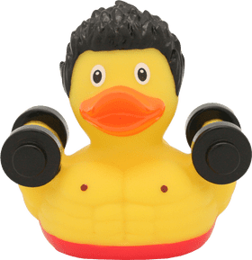 Rubber Duck Bodybuilder Fitness in the Bath! PNG