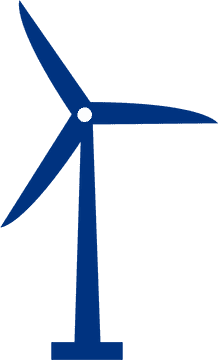 Wind Turbine Power Generation Icon PNG
