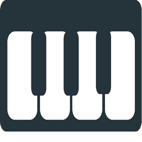 Stylish Keyboard for Creative Musicians PNG