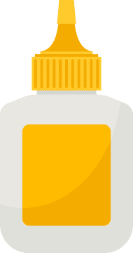 Bright Yellow Craft Glue for Endless Creativity PNG