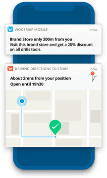 Targeted Directions to Nearby Discount Store PNG