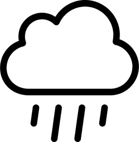 Dancing Drops of Rain Under Cloudy Skies PNG