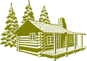 Serene Mountain Cabin Retreat in the Pines PNG