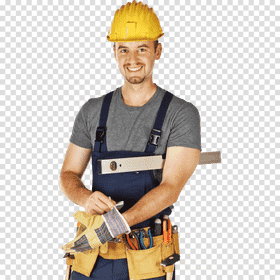 Skilled Factory Worker with Safety Gear PNG