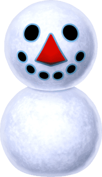 Cheerful Snowman with a Red Nose PNG