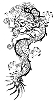 Chinese Dragon of Power and Wisdom PNG