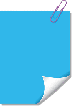 Vibrant Blue Sticky Note for Creative Ideas PNG