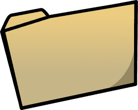 Classic Yellow File Folder Design PNG