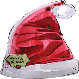 Whimsical Garden Gnome Holiday Cheer PNG