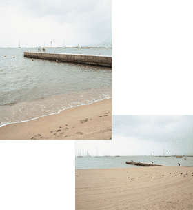Serene Beach Escape at Twilight PNG