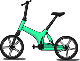 Futuristic Bicycle with Sleek Design PNG