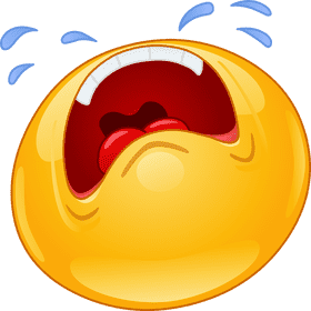 Crying Emoticon of Utter Sadness PNG