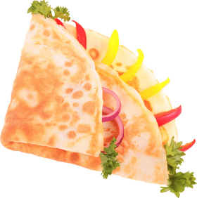 Fast Food Fiesta Wrap Delight PNG