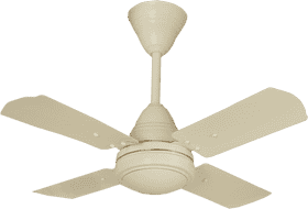 Elegant White Ceiling Fan for Home Comfort PNG