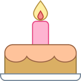 Joyful Birthday Celebration Cake PNG
