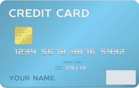 Modern Design Credit Card for Secure Transactions PNG