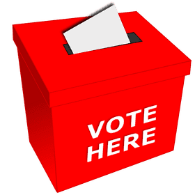 Red Box for Election Ballot Submission PNG