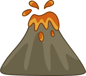 Fiery Eruption of the Volcano PNG