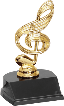 Golden Music Note Award of Excellence PNG
