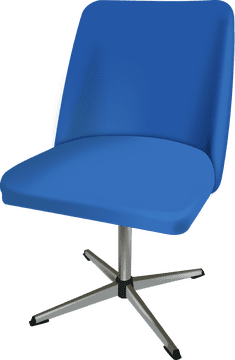 Modern Blue Home Appliance Chair PNG