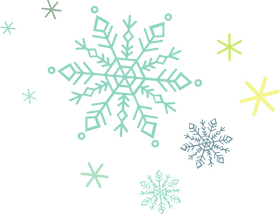 Snowflakes Dancing in a Winter Wonderland PNG