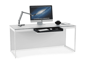 Modern Minimalist Office Desk Setup PNG