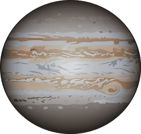 Jupiter The Giant Striped Planet PNG